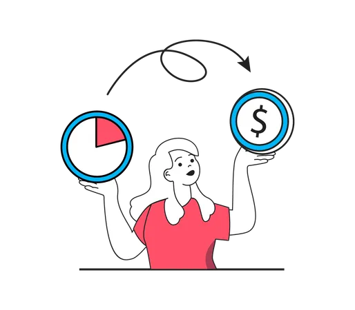 Time is money  Illustration