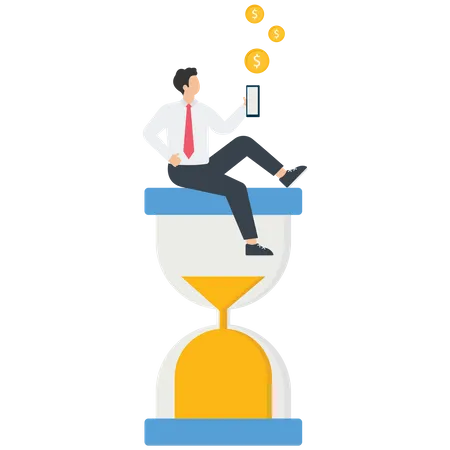 Time management and profit  Illustration