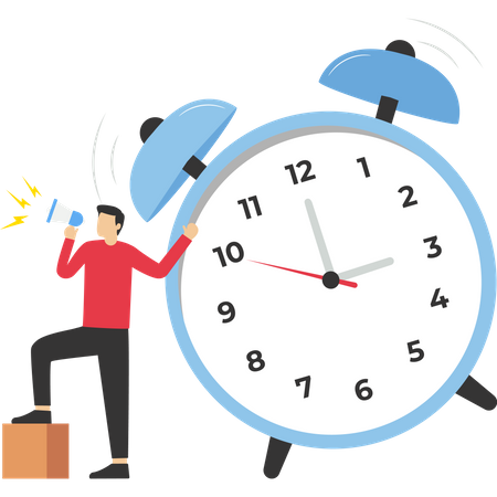 Time management at work  Illustration