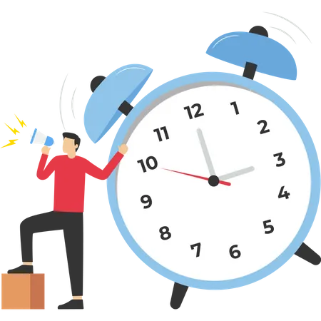 Time management at work  Illustration