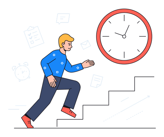 Time management by employer  イラスト