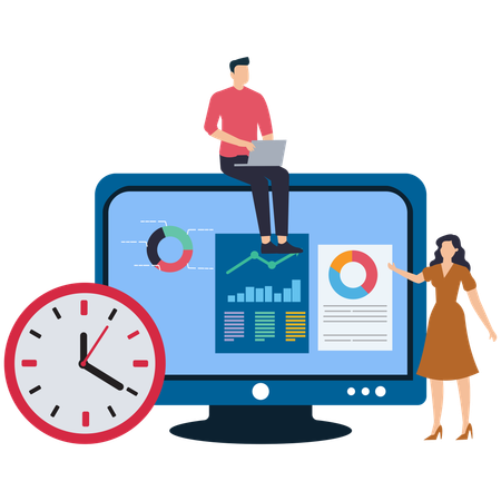 Time Management for Project Submission  Illustration
