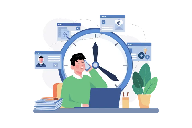 Time Management  Illustration