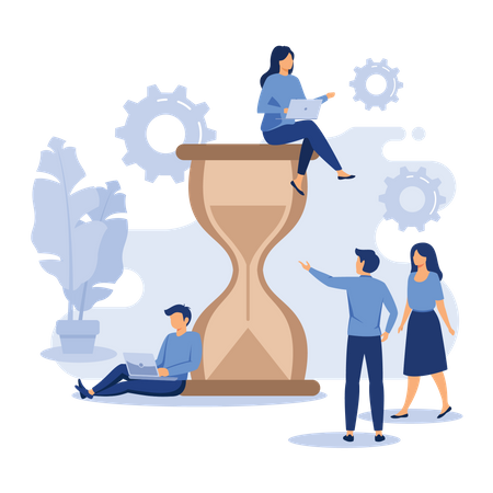 Time management  일러스트레이션