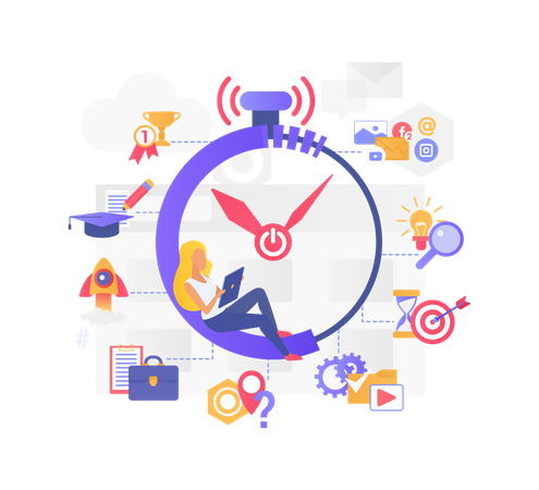 Time management  イラスト