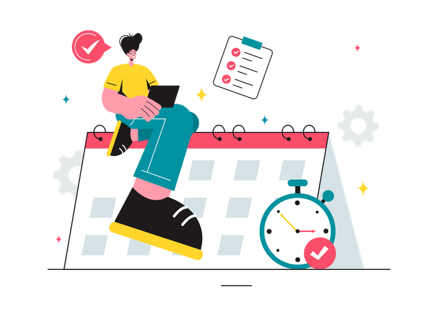 Time Planning  Illustration