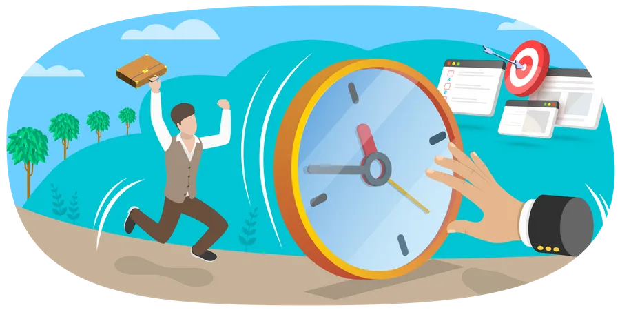 Time Punctuality Illustration