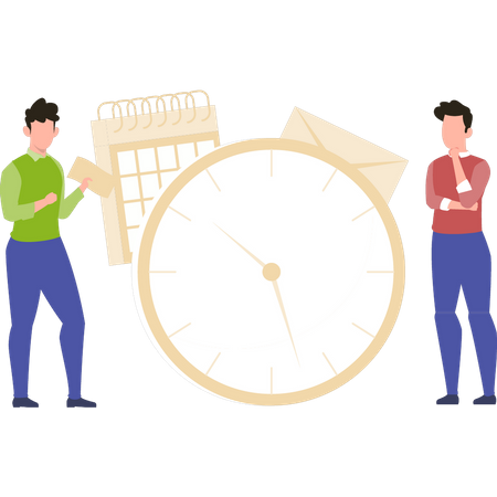 Time schedule Illustration