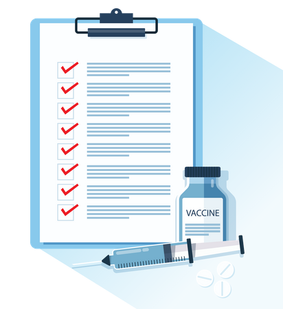 Time to coronavirus vaccination  Illustration