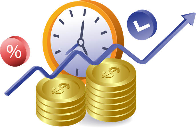 Time to develop financial business  Illustration