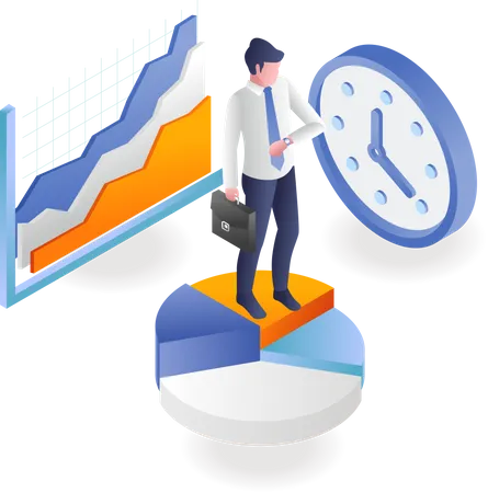 Time to grow business  Illustration