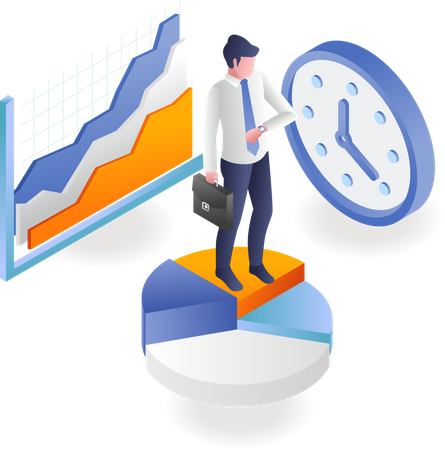 Time to grow business  Illustration