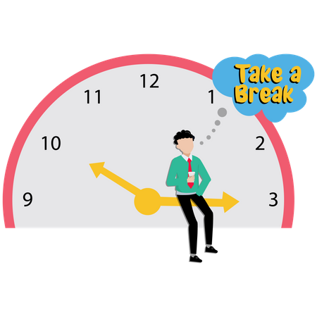 6 Time To Take A Break Illustrations - Free in SVG, PNG, EPS - IconScout