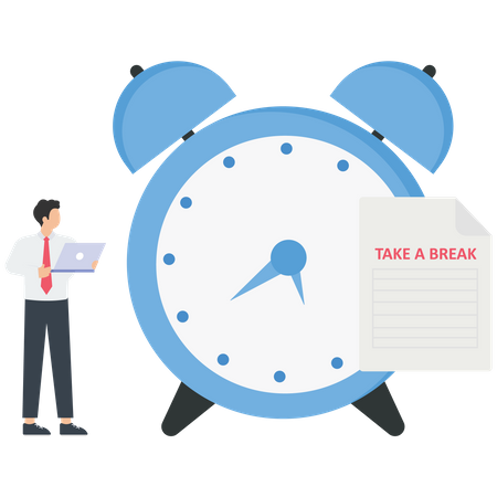 Time to take a break  Illustration