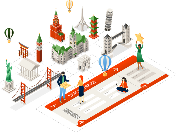 Time to travel  Illustration