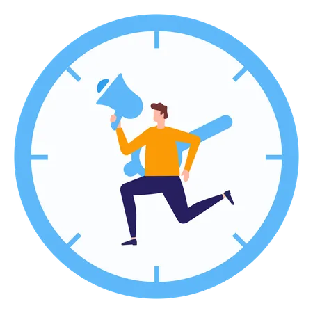 Timekeepers Manage Timer  Illustration