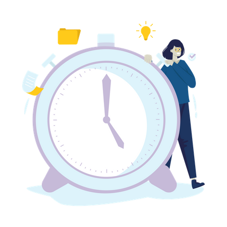Timekeepers manage timer Illustration