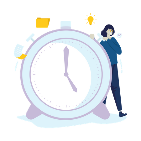 Timekeepers manage timer  Illustration