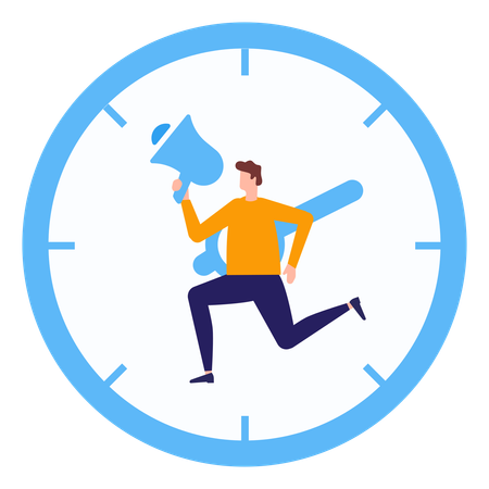 Timekeepers Manage Timer  Illustration