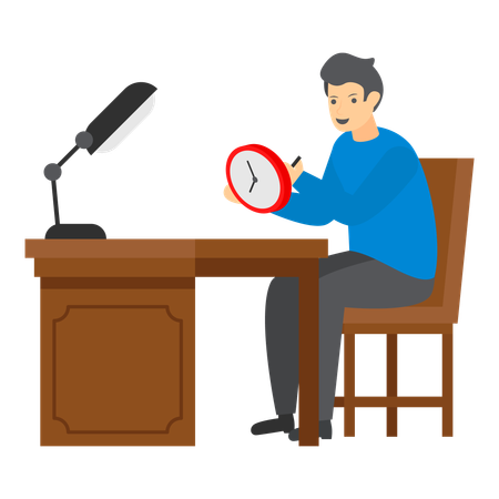 Timepiece Repaired by Skilled Hands of Watchmaker  Illustration