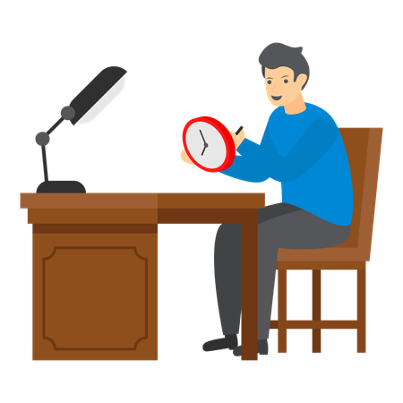 Timepiece Repaired by Skilled Hands of Watchmaker  Illustration