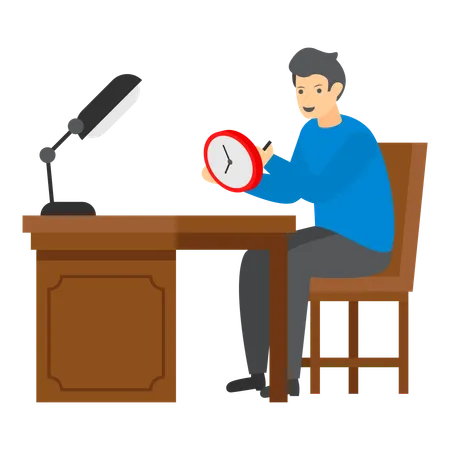 Timepiece Repaired by Skilled Hands of Watchmaker  Illustration