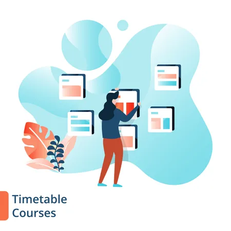 Timetable Courses Illustration