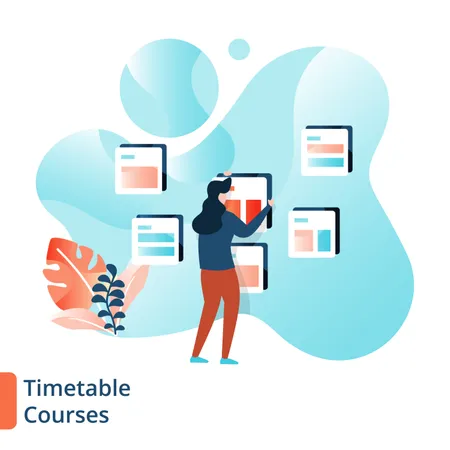 Timetable Courses  Illustration