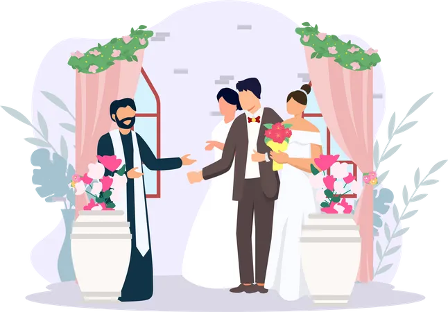 Tipo de evento de boda  Ilustración