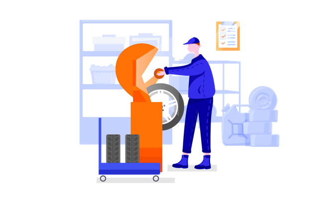 Tire balance  Illustration