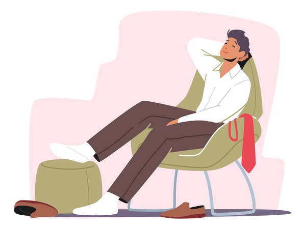 Tired Businessman  Illustration