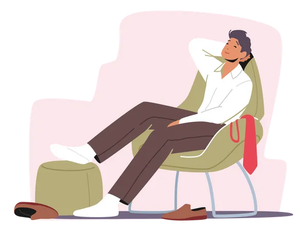 Tired Businessman  Illustration