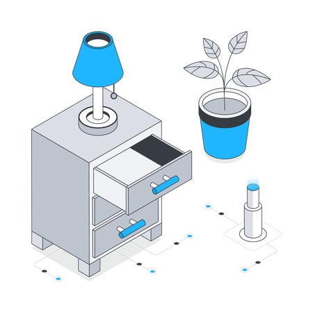 Tiroir de chevet  Illustration