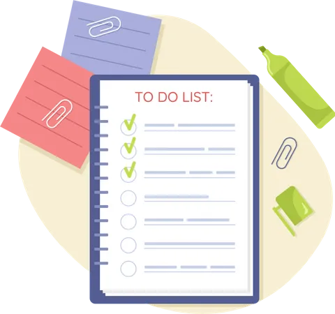 To Do List  Illustration