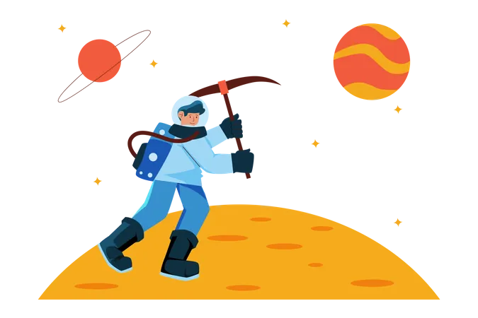 To The Moon Illustration