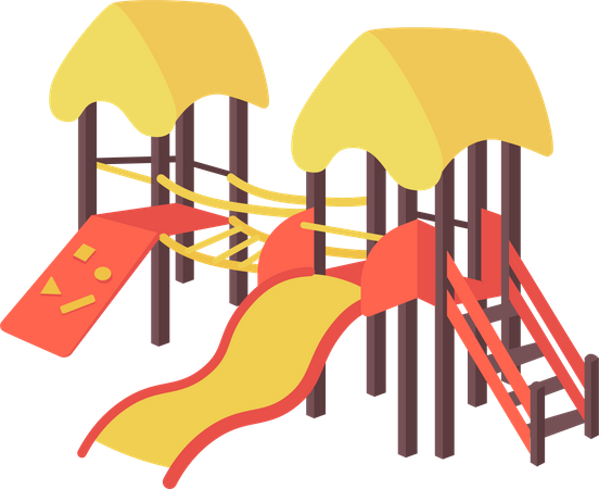 Toboganes de plastico  Ilustración