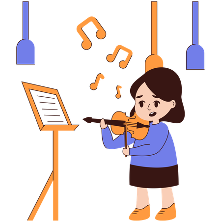 Tocar instrumentos musicais  Illustration
