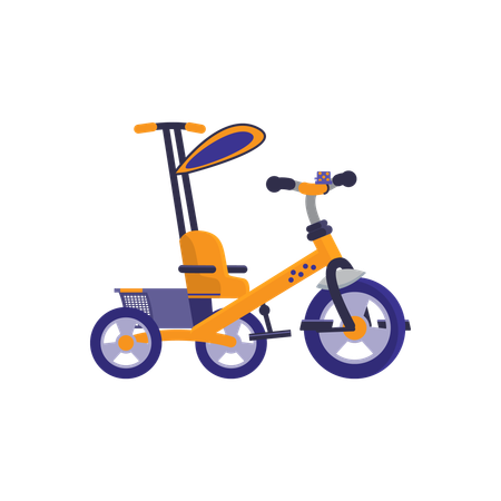 Toddlers tricycle  Illustration