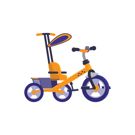 Toddlers tricycle  Illustration