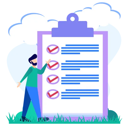 Todo List  Illustration