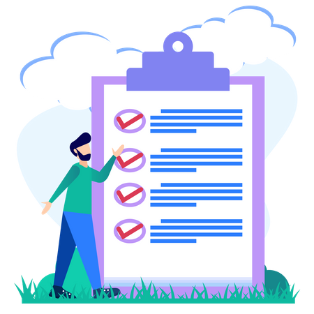 Todo List  Illustration