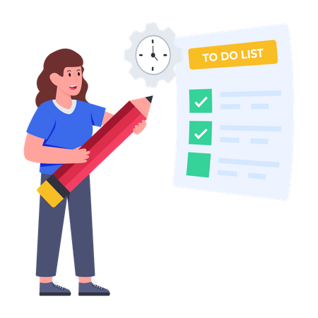 Todo List  Illustration