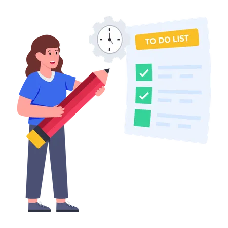 Todo List  Illustration