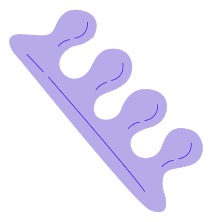 Toe separator  Illustration