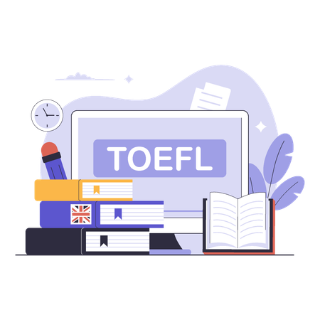 TOEFL-Prüfung  Illustration