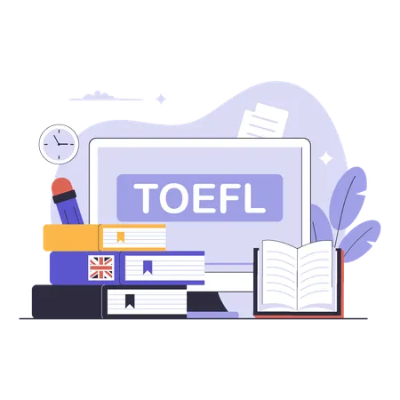 TOEFL-Prüfung  Illustration