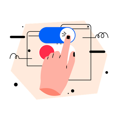 Toggle button  Illustration