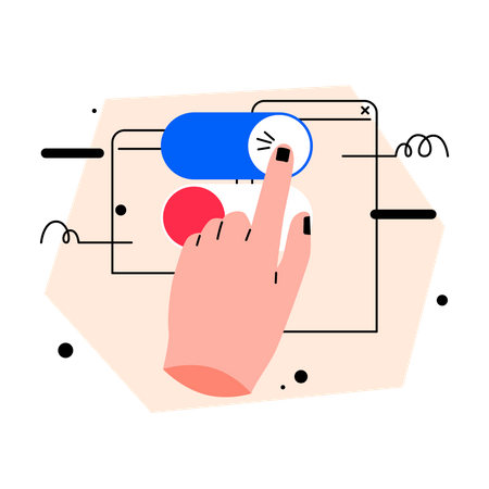 Toggle button  Illustration