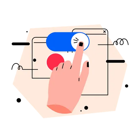 Toggle button  Illustration