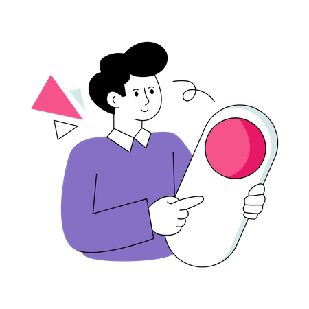 Toggle Button  Illustration